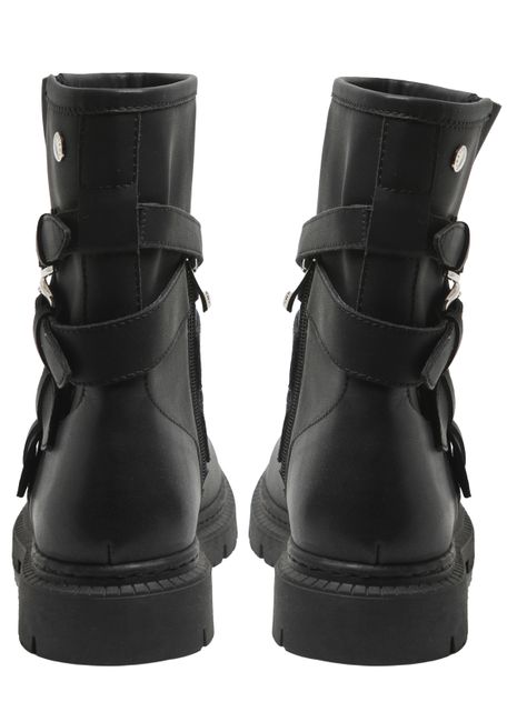 Bota  Cuero Detalle Cuatro Hebilla 250364-4