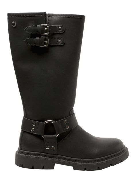 Bota Cuero Hebilla 250366 Mujer-0