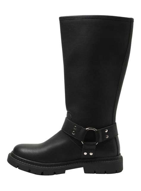 Bota Cuero Hebilla 250366 Mujer-2