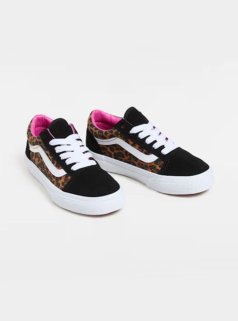 Zapatilla Urbana Jr. Animal Print  Old Skool Cuero Unisex-1