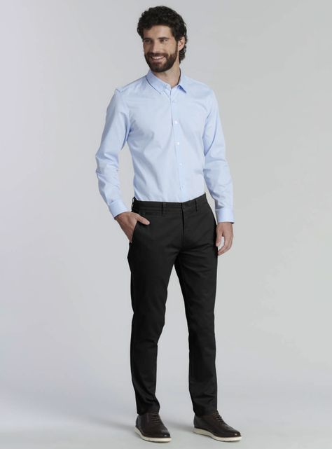 Pantalón Twill Sin Plisado-3