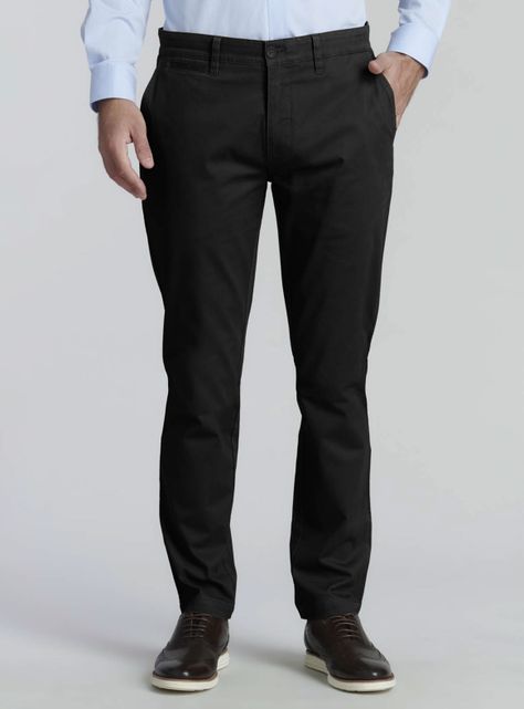 Pantalón Twill Sin Plisado-0