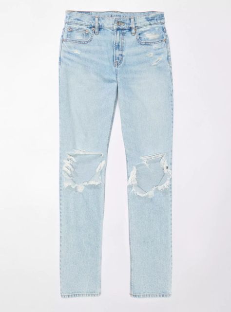 Jeans Stretch Ankle Straight Roturas-3
