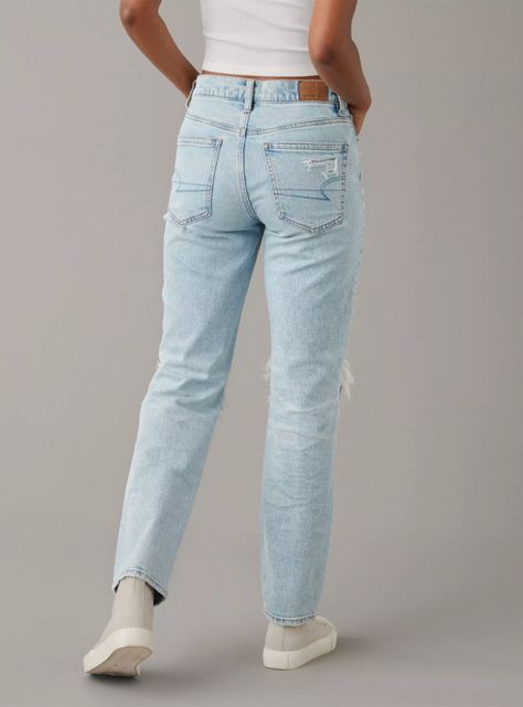 Jeans Stretch Ankle Straight Roturas-1