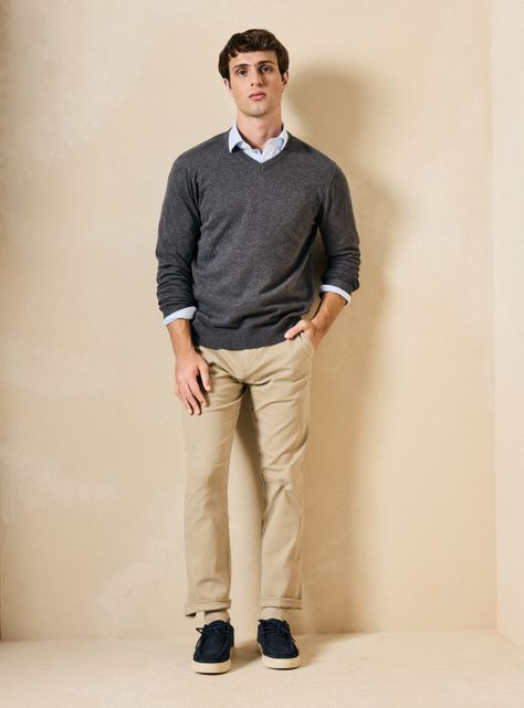 Sweater Cuello V Classic Of-4