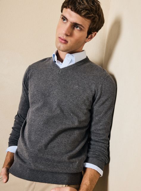 Sweater Cuello V Classic Of-2