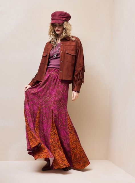 Falda con Mix Print-4