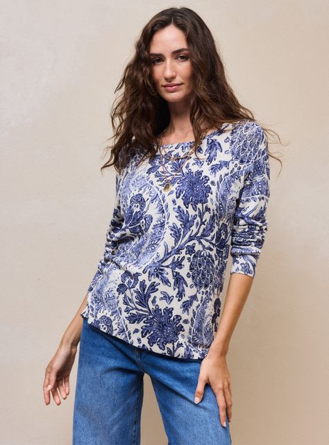 Polera Estampado Flores-0