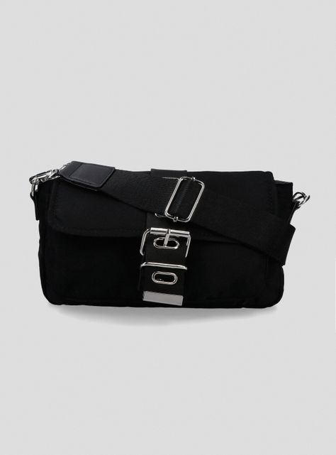 Cartera Crossbody Textil con Hebilla-0