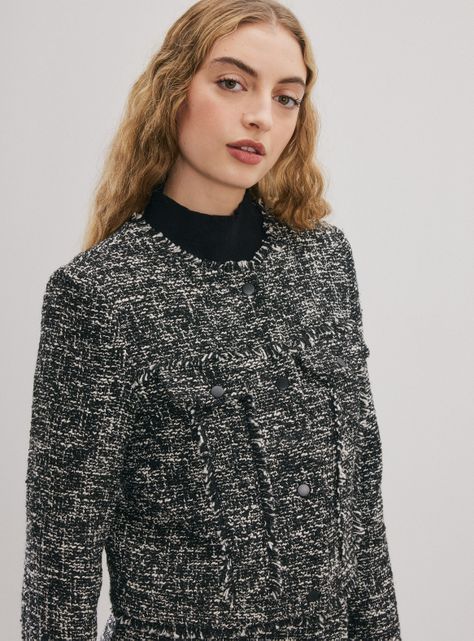 Chaqueta Tracker Tweed con Botones-3
