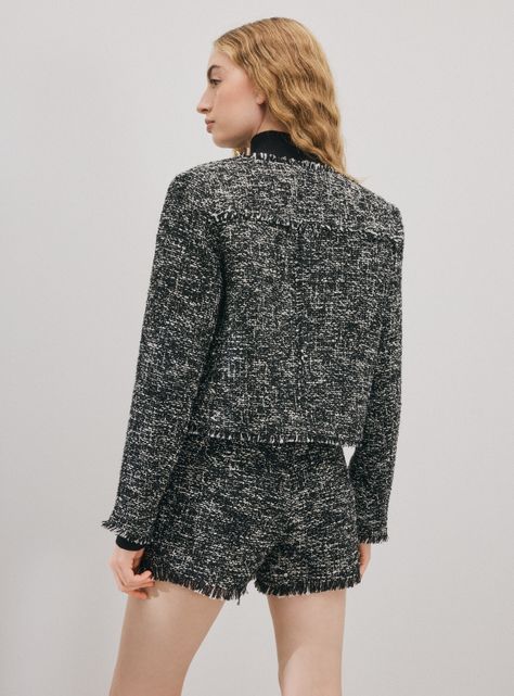 Chaqueta Tracker Tweed con Botones-1