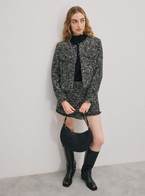 Chaqueta Tracker Tweed con Botones-4