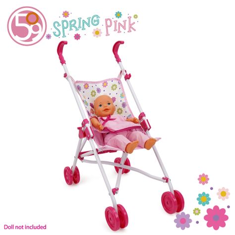 Coche de Muñecas Paraguas Spring Pink-3