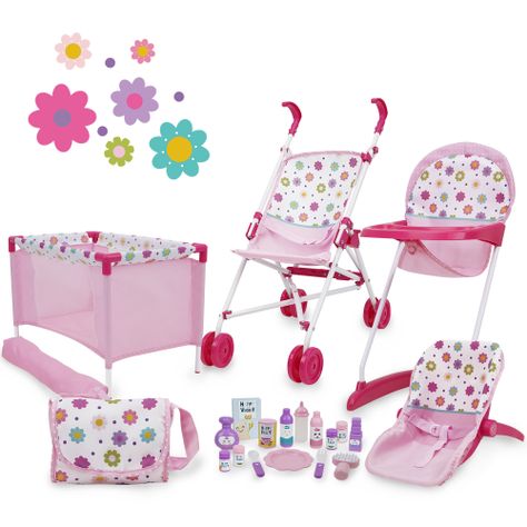 Set Bebé Piezas para Muñecas Playset Spring Pink-0
