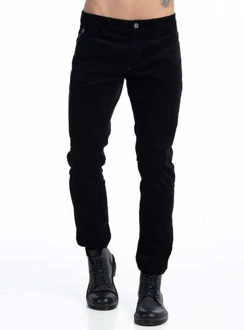 Pantalón Cotelé Slim Tiro Medio-0