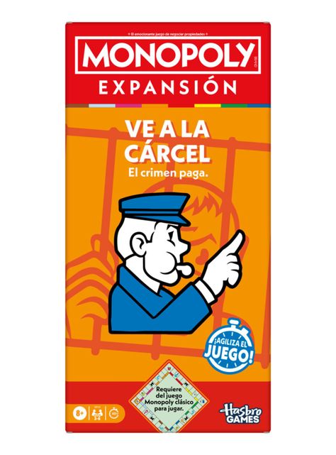 Juego de Mesa Monopoly Expansión Ve a la Cárcel-0