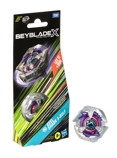 Trompo Beyblade X Kit de Refuerzo Keel Shark 3-60LF-2