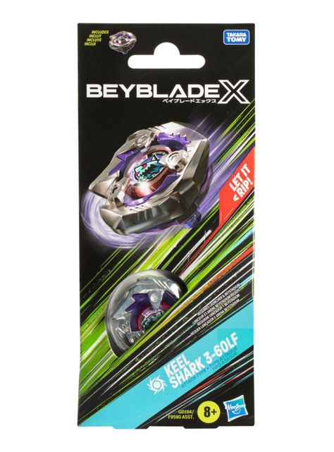 Trompo Beyblade X Kit de Refuerzo Keel Shark 3-60LF-1
