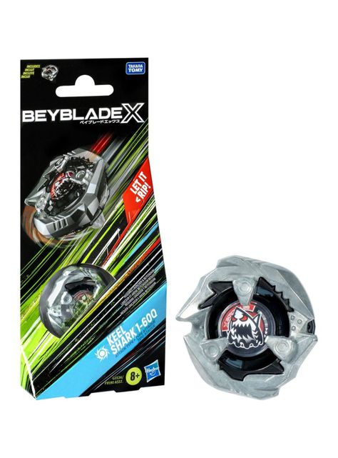 Trompo Beyblade X Kit de Refuerzo con top Keel Shark 1-60Q-2