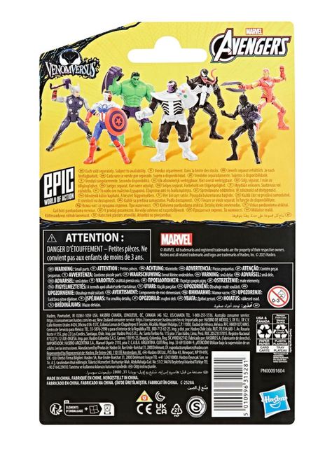 Figura de Acción Avengers Venom Versus Anti-Venom Hulk-4