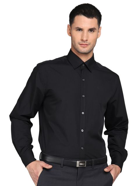 Camisa Diseño Liso Color Manga Larga-0
