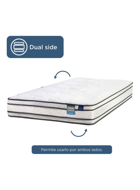 Cama Europea Innova 1 Plaza Box + Respaldo Royal Negro-3