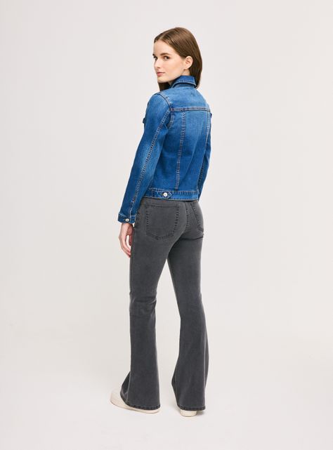 Chaqueta Clásica Mangas Color Denim-5