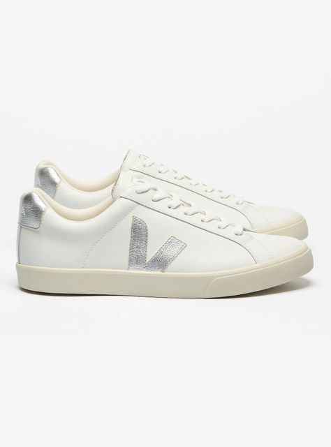 Zapatilla Urbana Esplar Leather White Silver Mujer-0