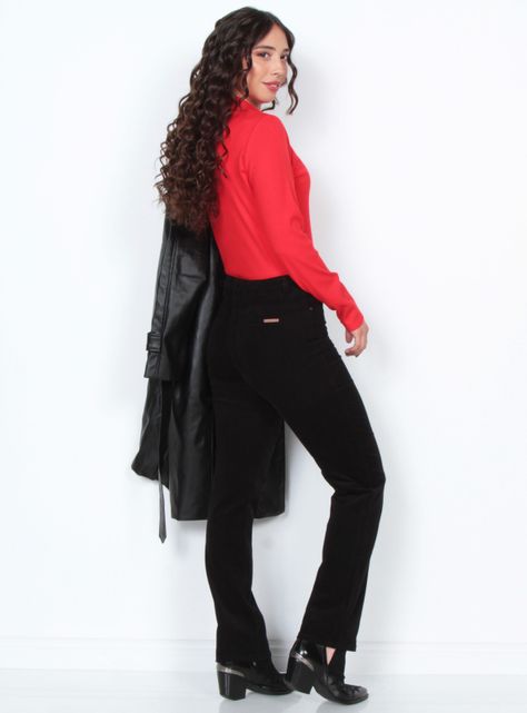 Pantalón Cotelé Recto Push Up Pretina-4