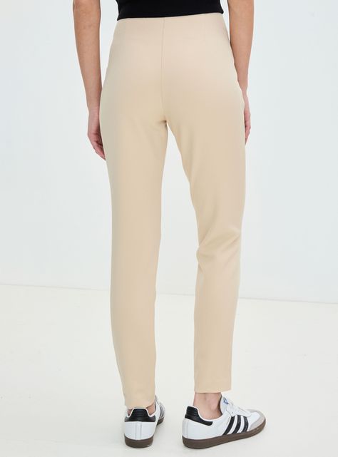 Pantalón Liso con Detalle de Lado-1