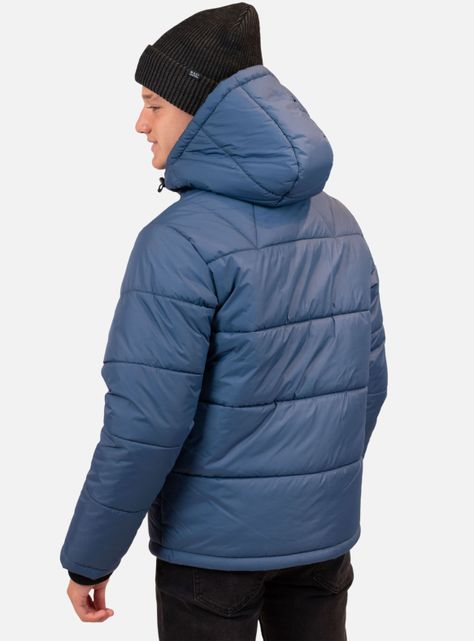 Parka Acolchada Básica con Capucha-1