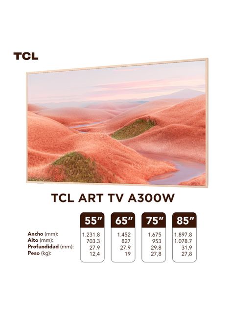 QLED Smart TV 75" 4K UHD ART TV A300W-11