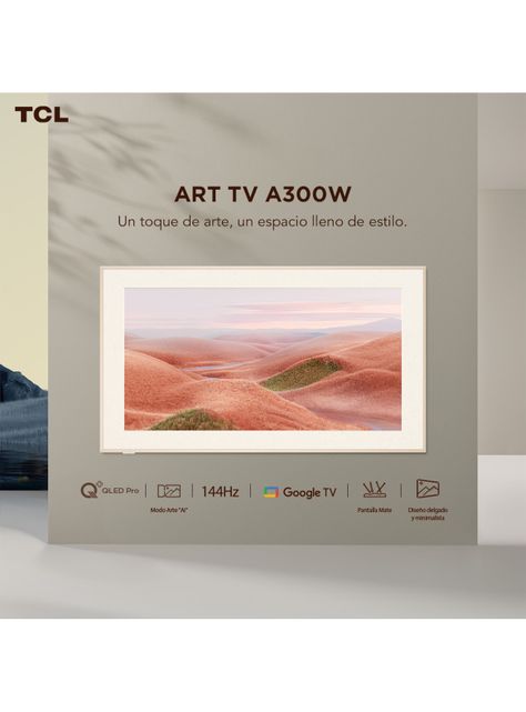 QLED Smart TV 75" 4K UHD ART TV A300W-1