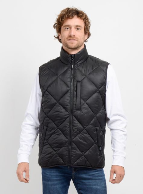 Parka Sin Mangas Acolchada Rombo-0