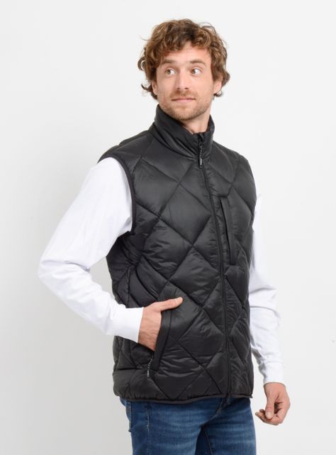 Parka Sin Mangas Acolchada Rombo-2