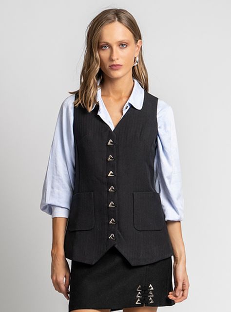 Vest Manhattan Negro-0