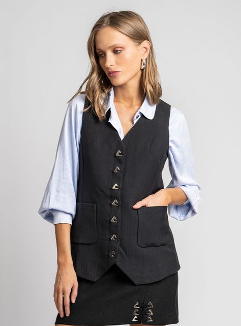 Vest Manhattan Negro-2