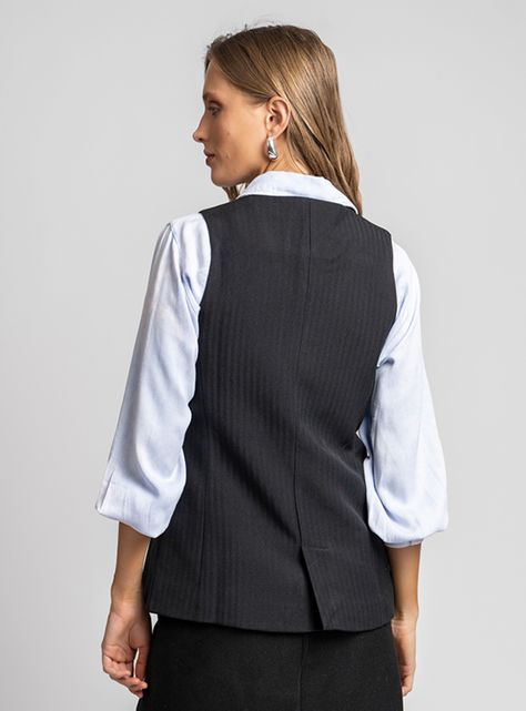 Vest Manhattan Negro-1