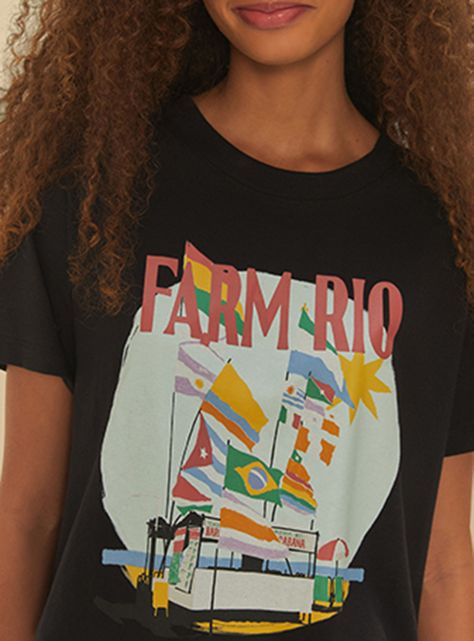 Polera Estampada de Manga Corta Color-2