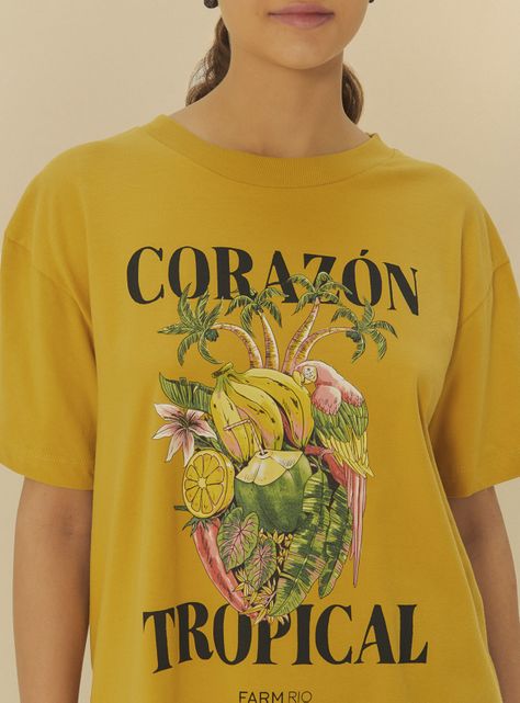 Polera Estampado Corazón Tropical-2