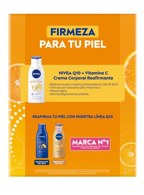 Pack Nivea Reafirmante Q10 400 ml x2-3