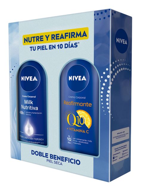 Pack Nivea Milk Nutritiva+Milk Q10-1