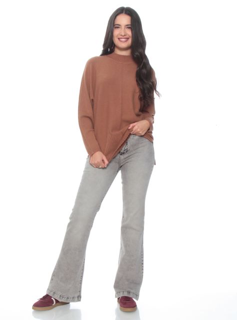 Sweater de Manga Larga con Cuello-3