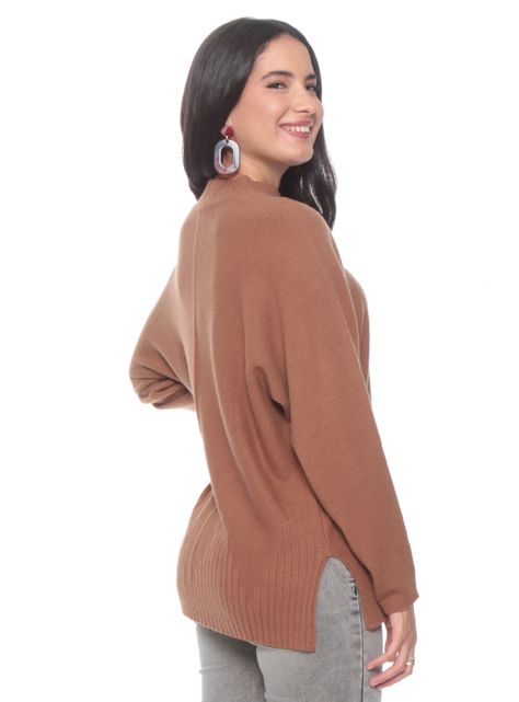 Sweater de Manga Larga con Cuello-1