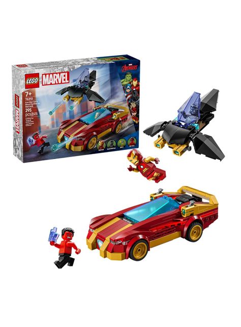 Lego Deportivo de Iron Man y Black Panther vs Hulk Rojo-1