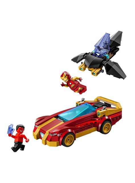 Lego Deportivo de Iron Man y Black Panther vs Hulk Rojo-2