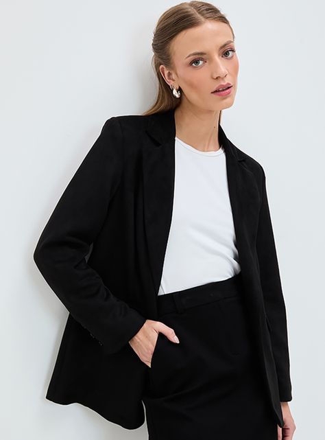 Blazer Liso 3 Botones Color Sólido-2