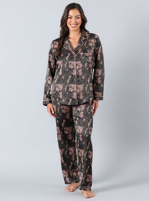 Set Camisero + Pantalón Satín Diseño Print-0