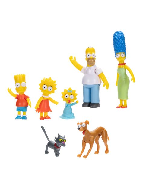 Figura de Acción Simpsons Fig 2.5 Pack de 5 Familia-0