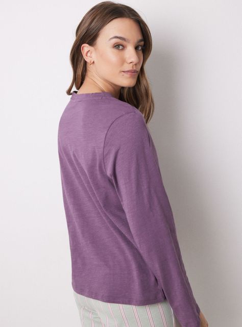Polera Manga Larga Algodón Mora-1